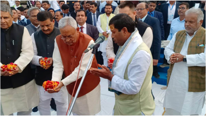 बिहार के नवादा जिले में मुख्यमंत्री नीतीश कुमार ने किया महत्वाकांक्षी गंगा जल आपूर्ति योजना का शुभारंभ