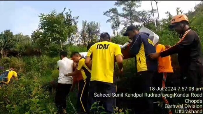 यँहा वाहन खाई में गिरने से दो महिलाओं की मौत, चार गंभीर रूप से घायल