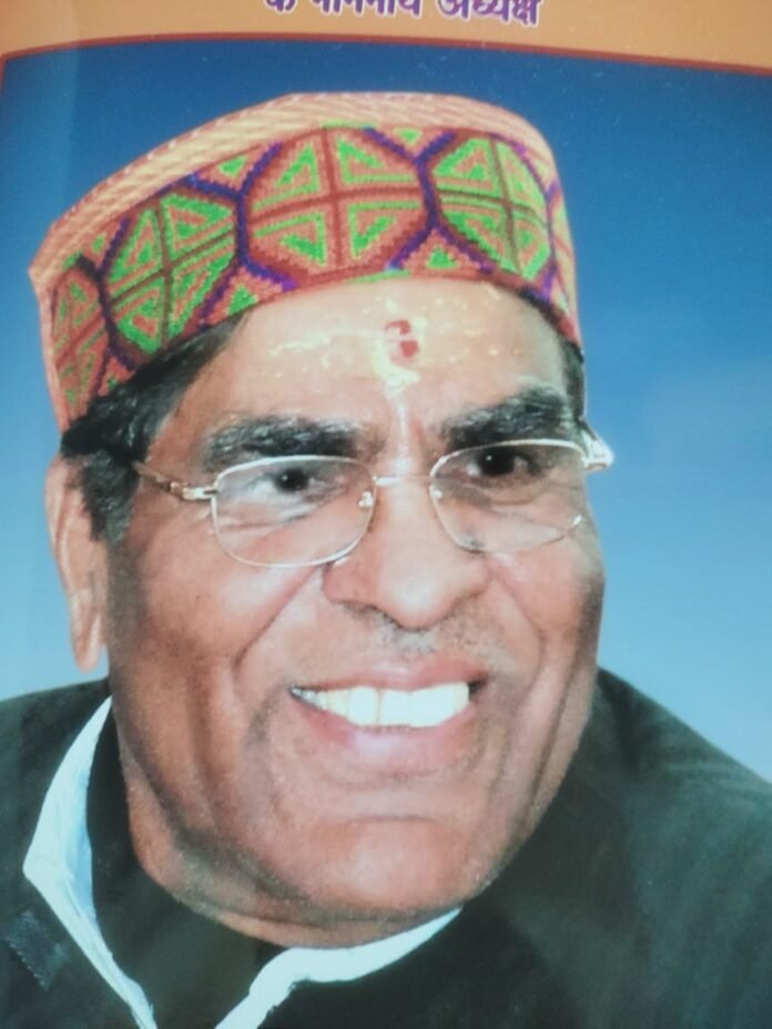 दुखद: नहीं रहे बदरीनाथ – केदारनाथ मंदिर समिति के पूर्व अध्यक्ष अनुसूया प्रसाद भट्ट ।