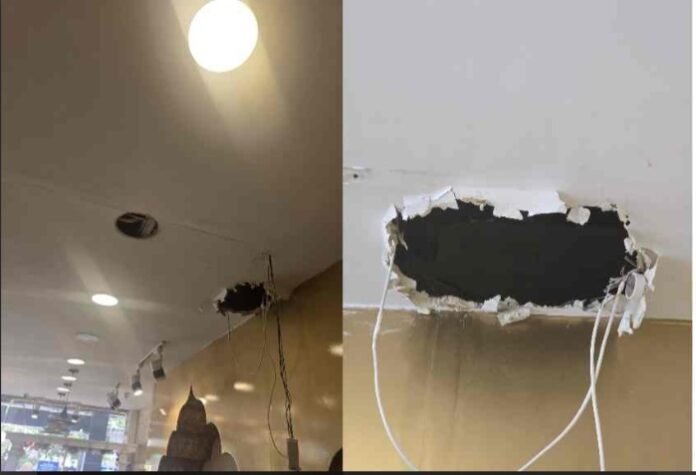 ‘हीर द होलसेल’ से 1.5 लाख लूटकर फरार चोर,सी.सी.टी.वी की तारें काट दिया चोरी को अंजाम