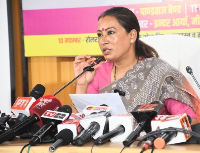 खेल मंत्री रेखा आर्या ने राजधानी में की प्रेस वार्ता बोलीं, वैज्ञानिक और सांस्कृतिक कार्यक्रमों से भरपूर होगा युवा महोत्सव