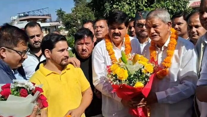 कांग्रेस के नवनियुक्त प्रदेश अध्यक्ष गणेश गोदियाल ने हरीश रावत से की शिष्टाचार भेंट