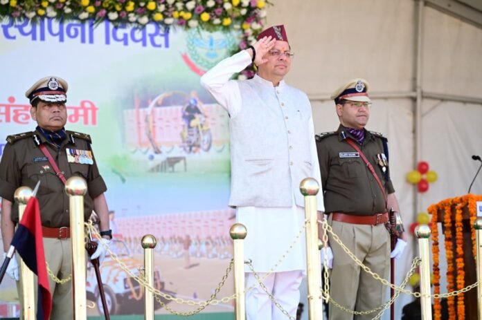 मुख्यमंत्री धामी ने होमगार्ड्स स्थापना दिवस पर रैतिक परेड का निरीक्षण, वर्दी एवं भत्तों में बढ़ोतरी की घोषणा