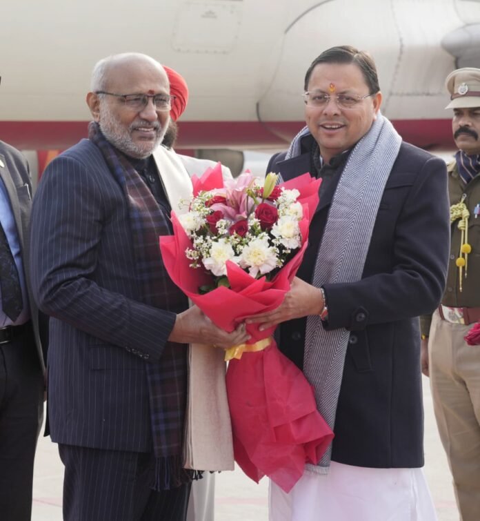 उपराष्ट्रपति सी.पी. राधाकृष्णन का देवभूमि उत्तराखंड आगमन, जॉलीग्रांट एयरपोर्ट पर हुआ भव्य स्वागत